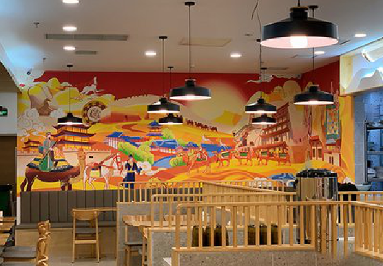 景洪商业空间彩绘介绍。